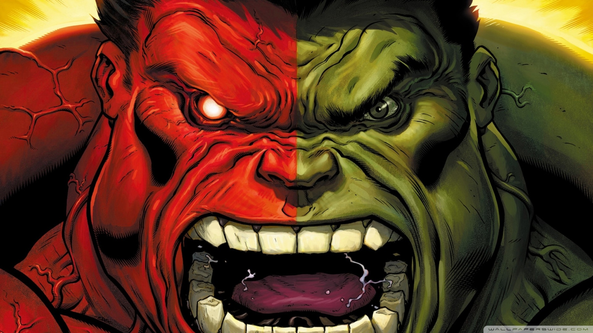 red hulk wallpaper