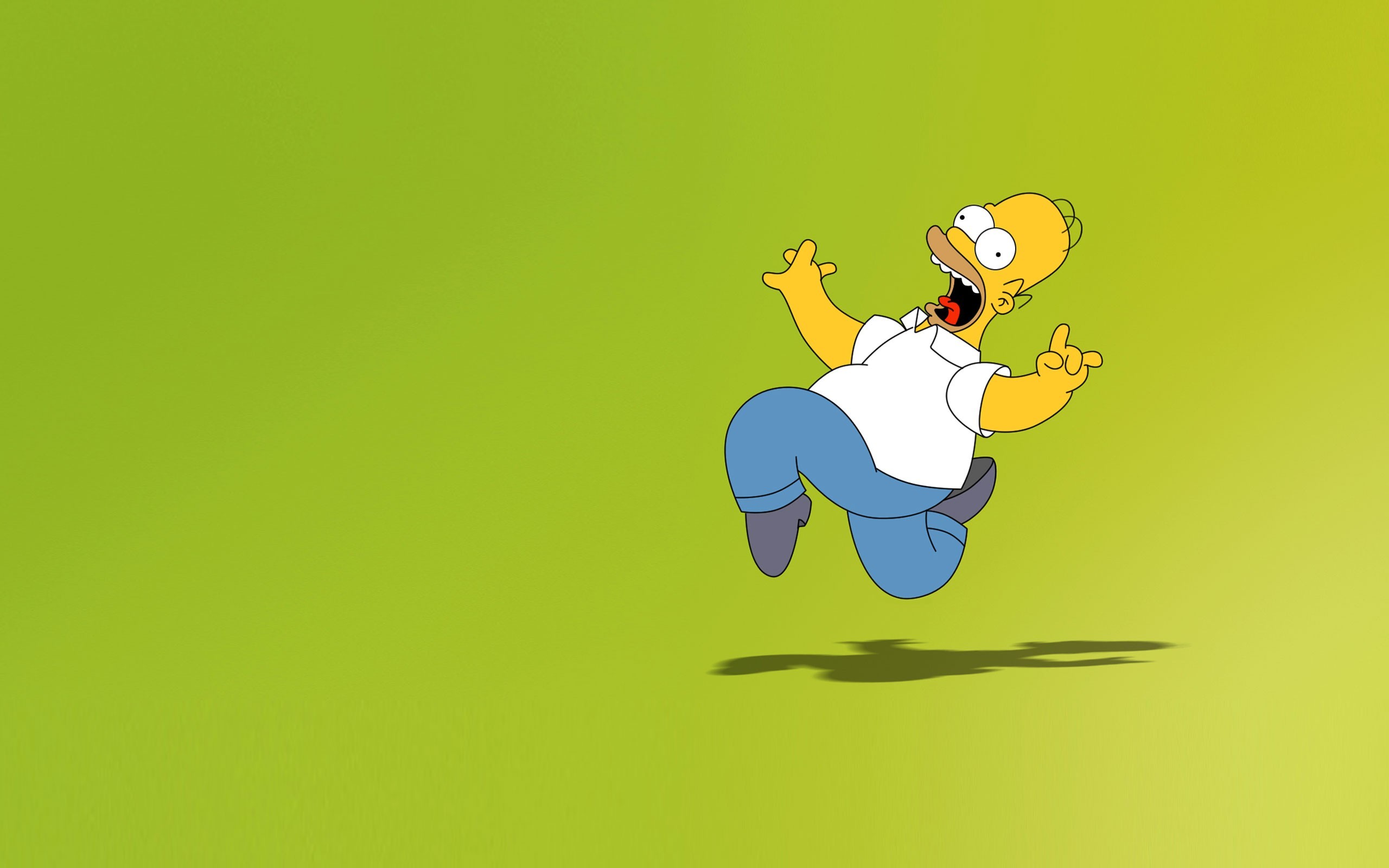 simpsons wallpaper background green