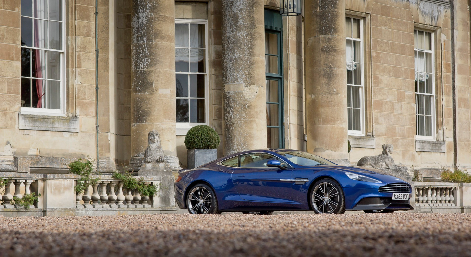 Aston Martin Vanquish blue cool