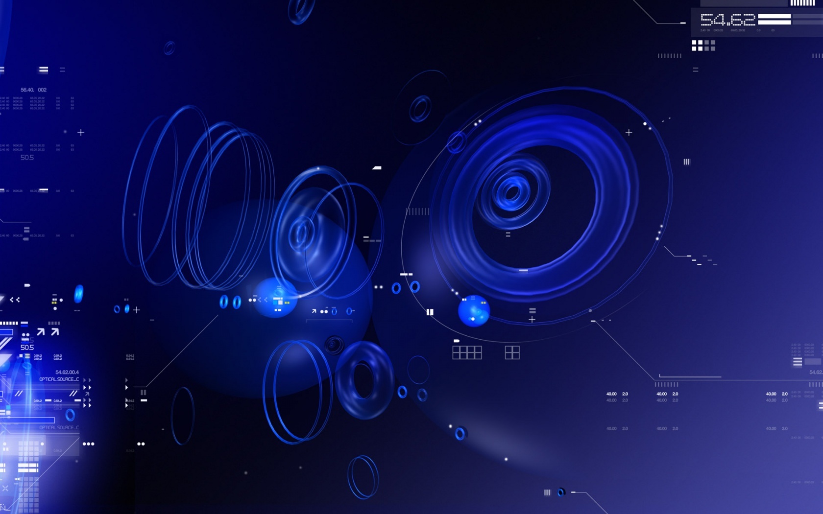 abstract wallpapers hd blue tech circles