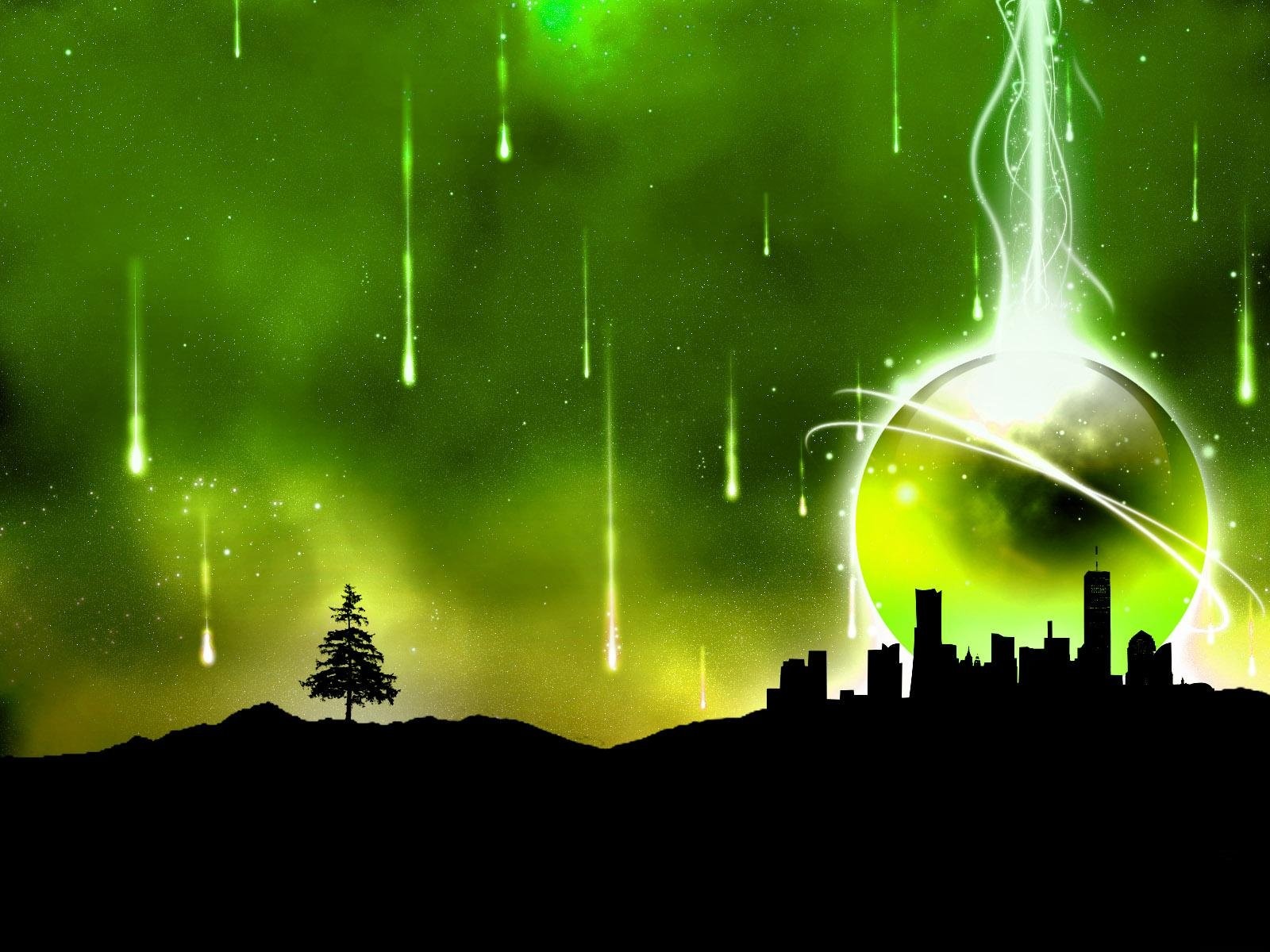 abstract wallpapers hd city green