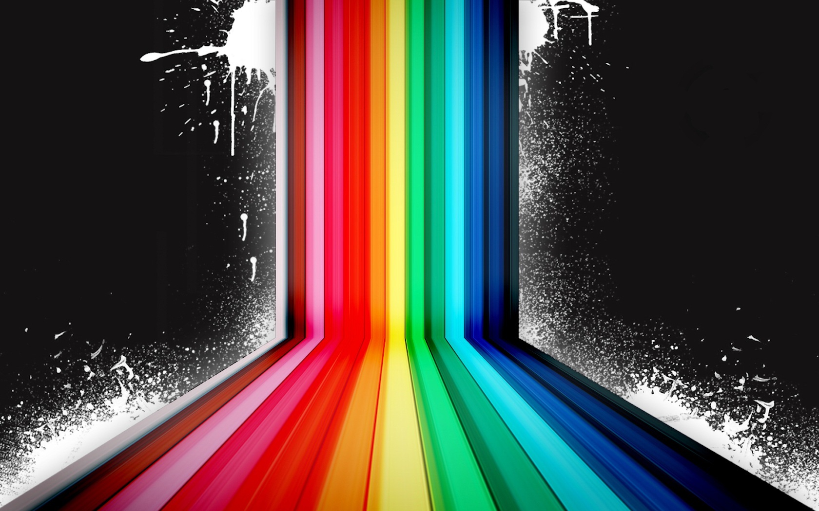 abstract wallpapers hd dark  rainbow