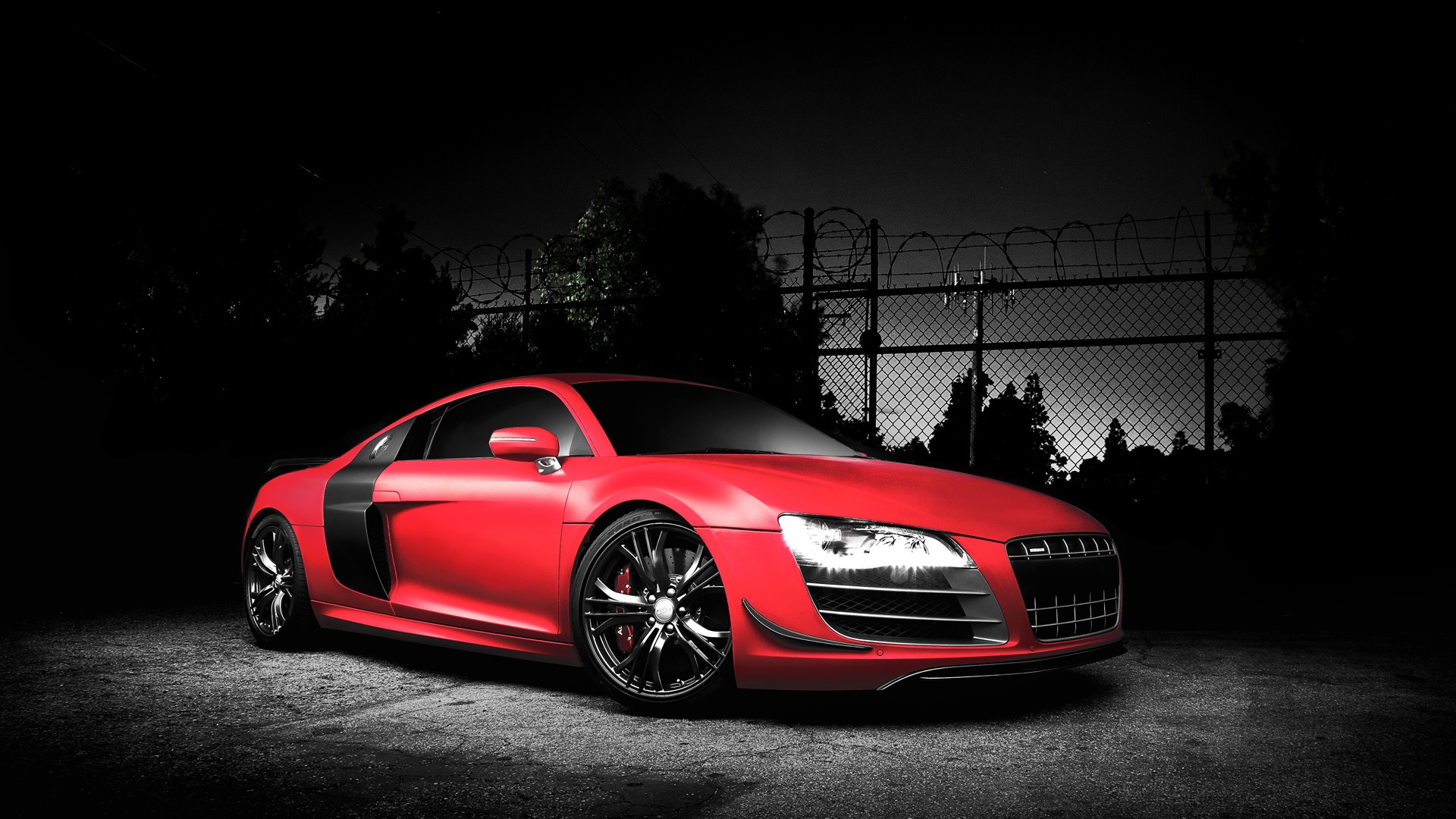 audi r8 red awesome
