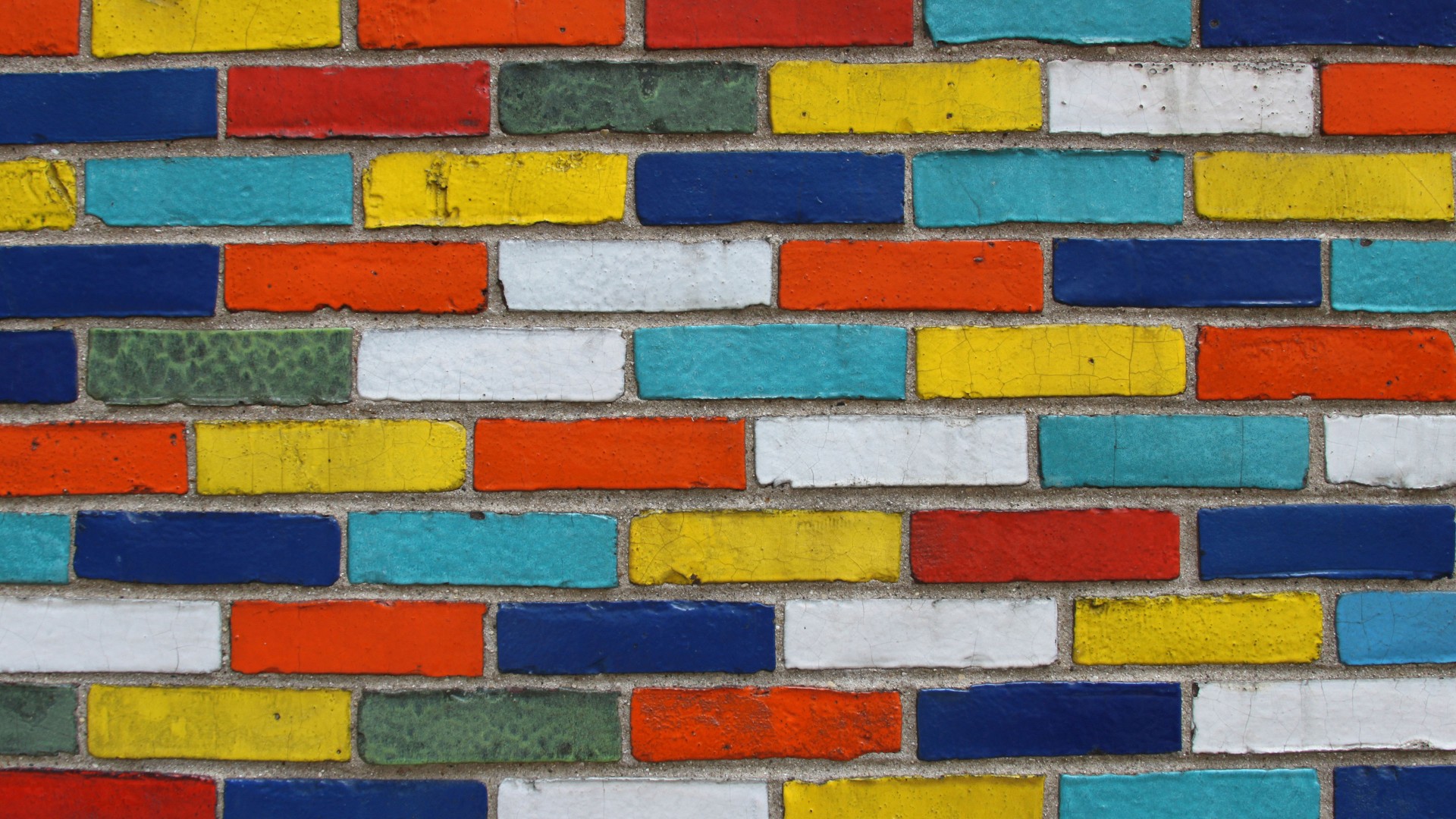 brick wallpaper Colorful