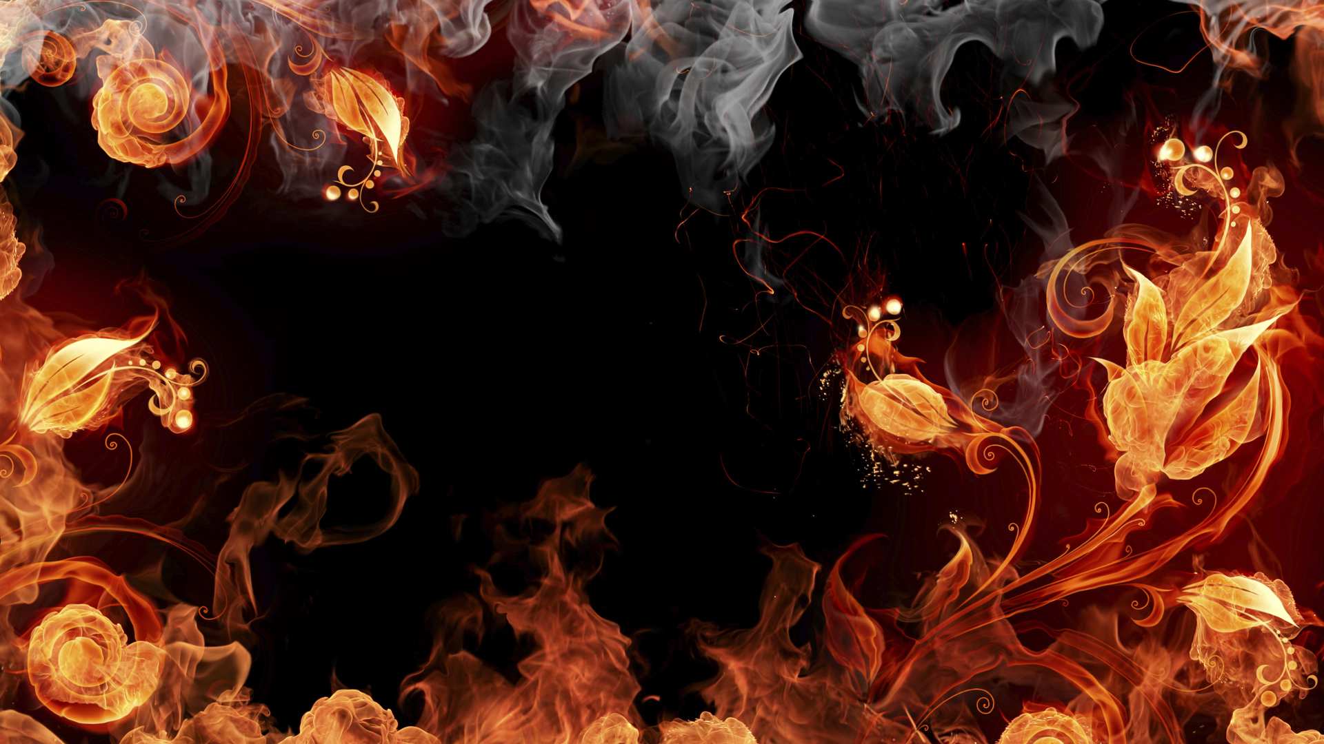 fire wallpaper abstract