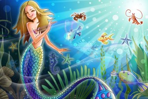 fish wallpaper mermaid