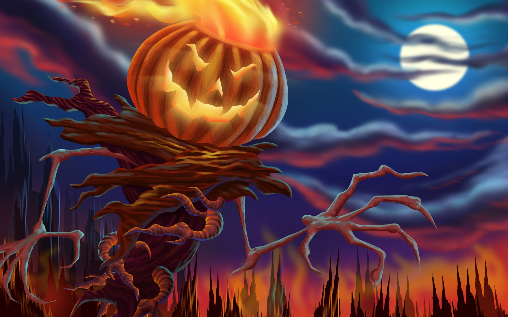 halloween wallpapers scary night