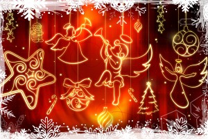 merry christmas wallpapers lights A4
