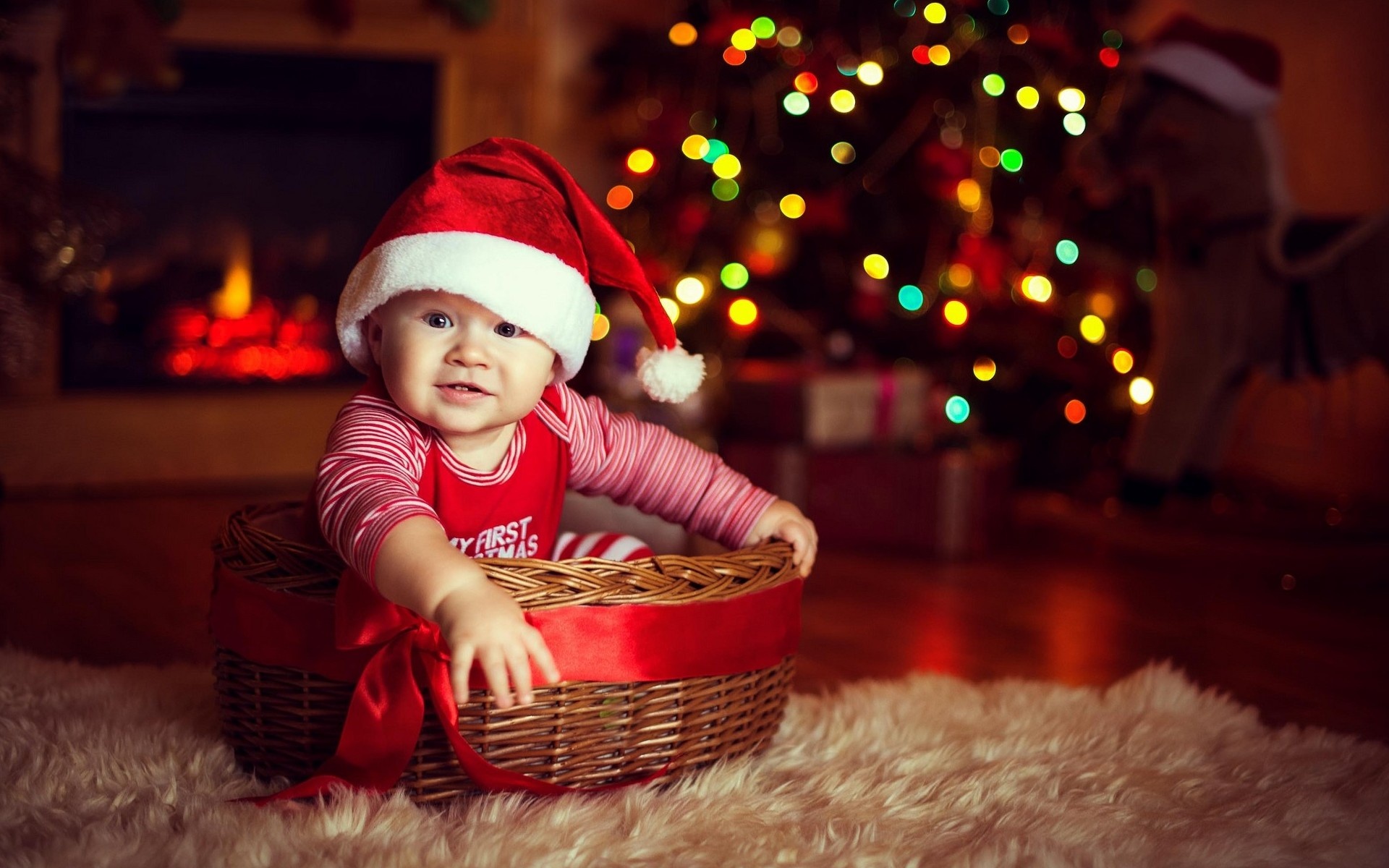 merry christmas wallpapers red baby