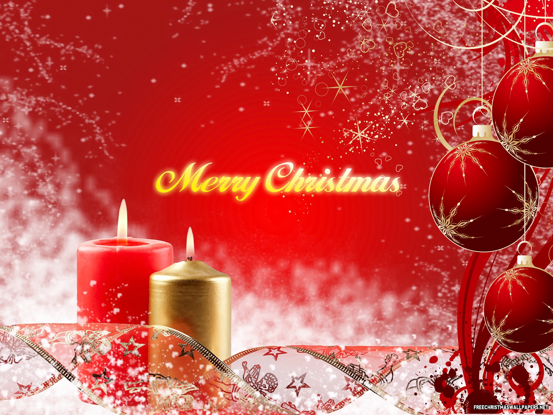 merry christmas wallpapers red