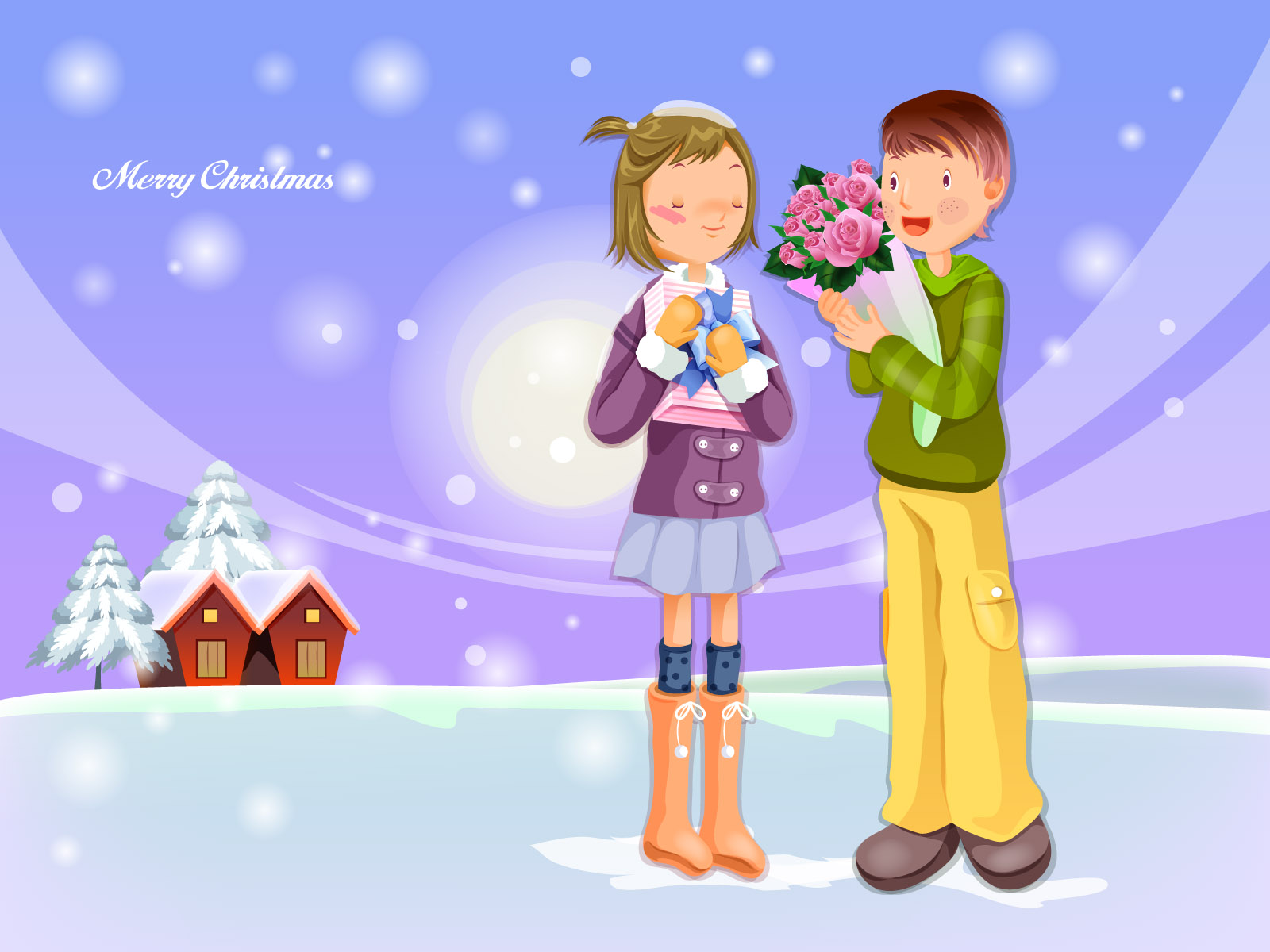 merry christmas wallpapers sweet love