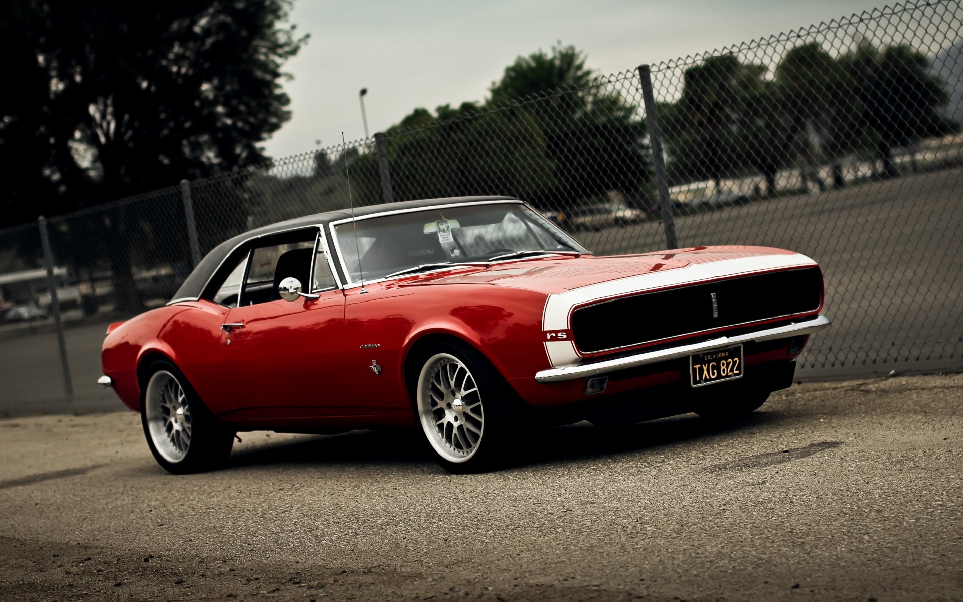 muscle car wallpaper red