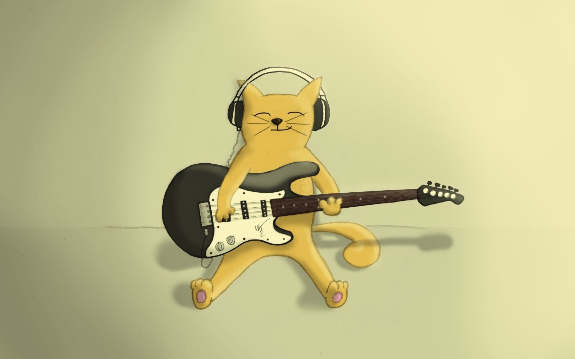 music wallpaper cat