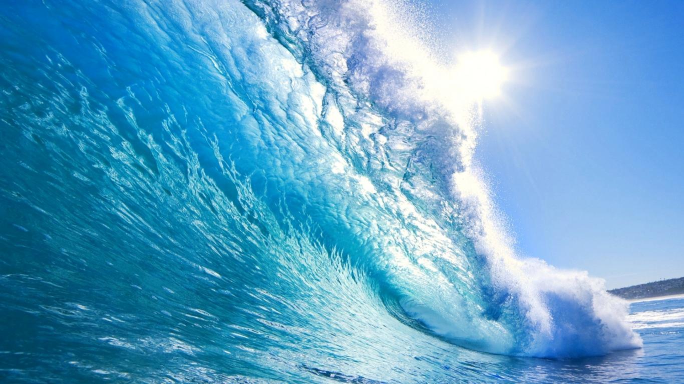 ocean wallpaper crystal waves
