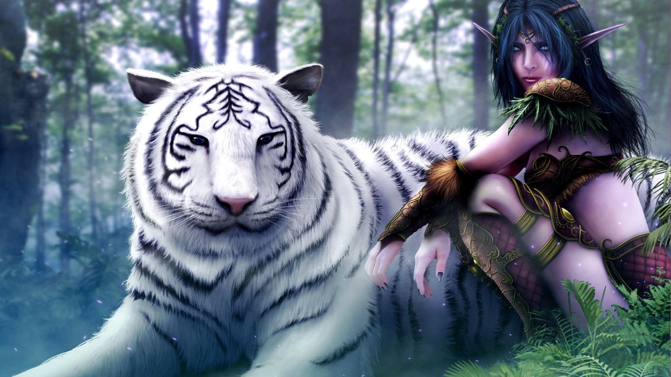 pictures of white tigers 3d