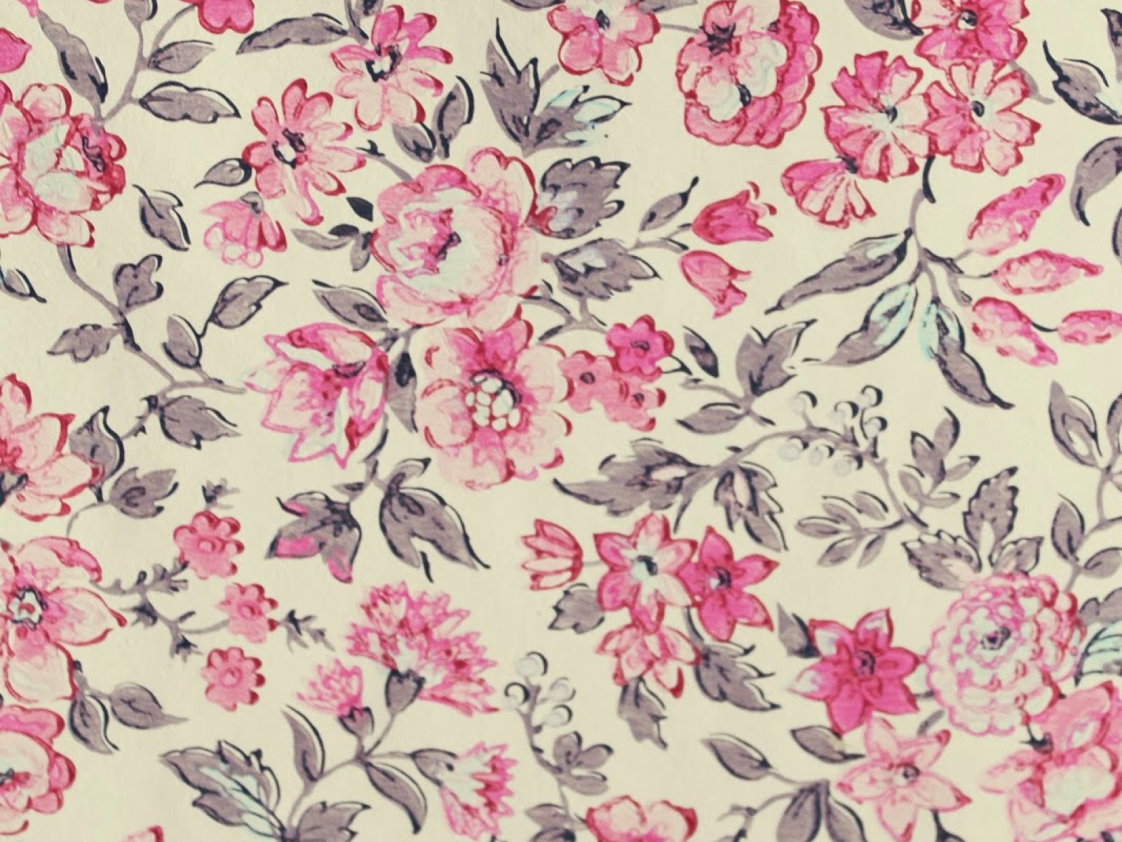retro floral wallpaper
