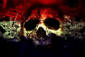 skull wallpapers red