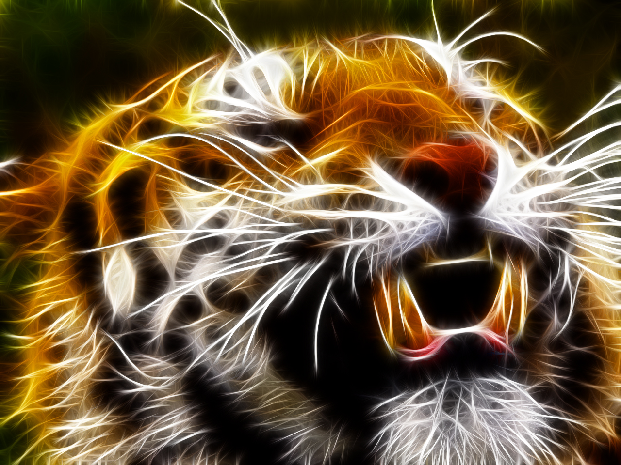 tiger wallpaper abstract