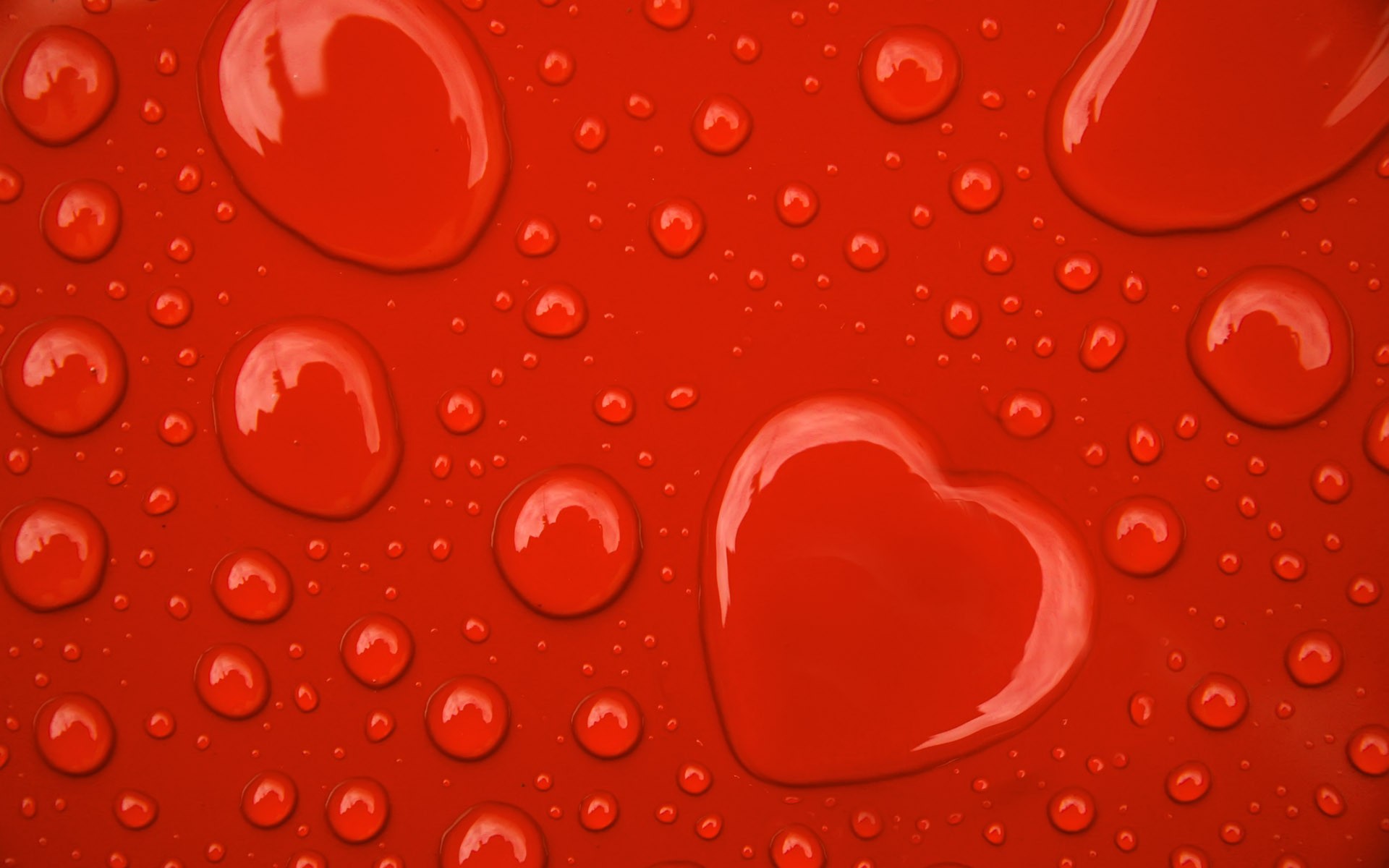 water wallpaper hearts