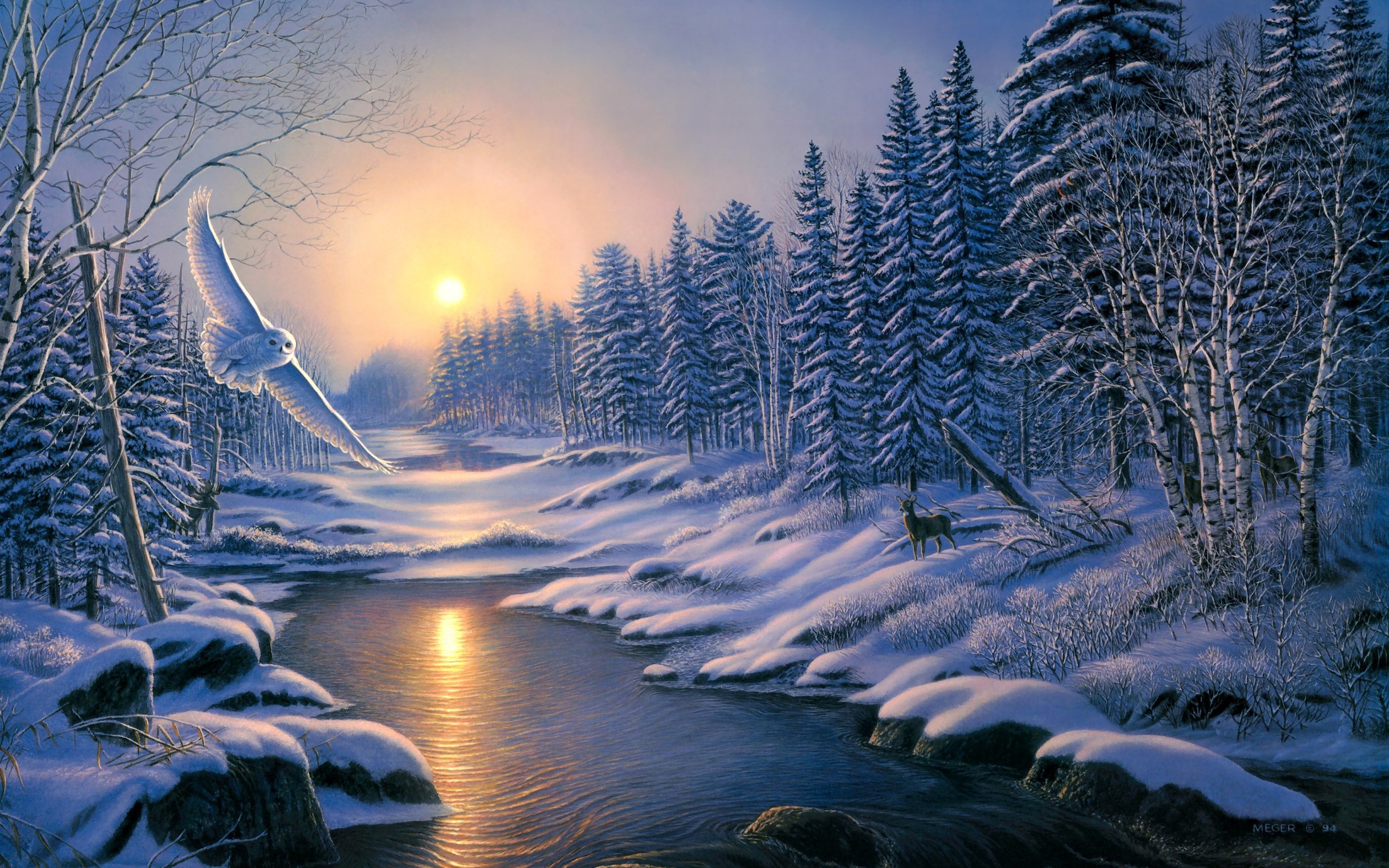 winter landscape wallpaper