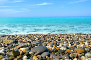 beach pebbles