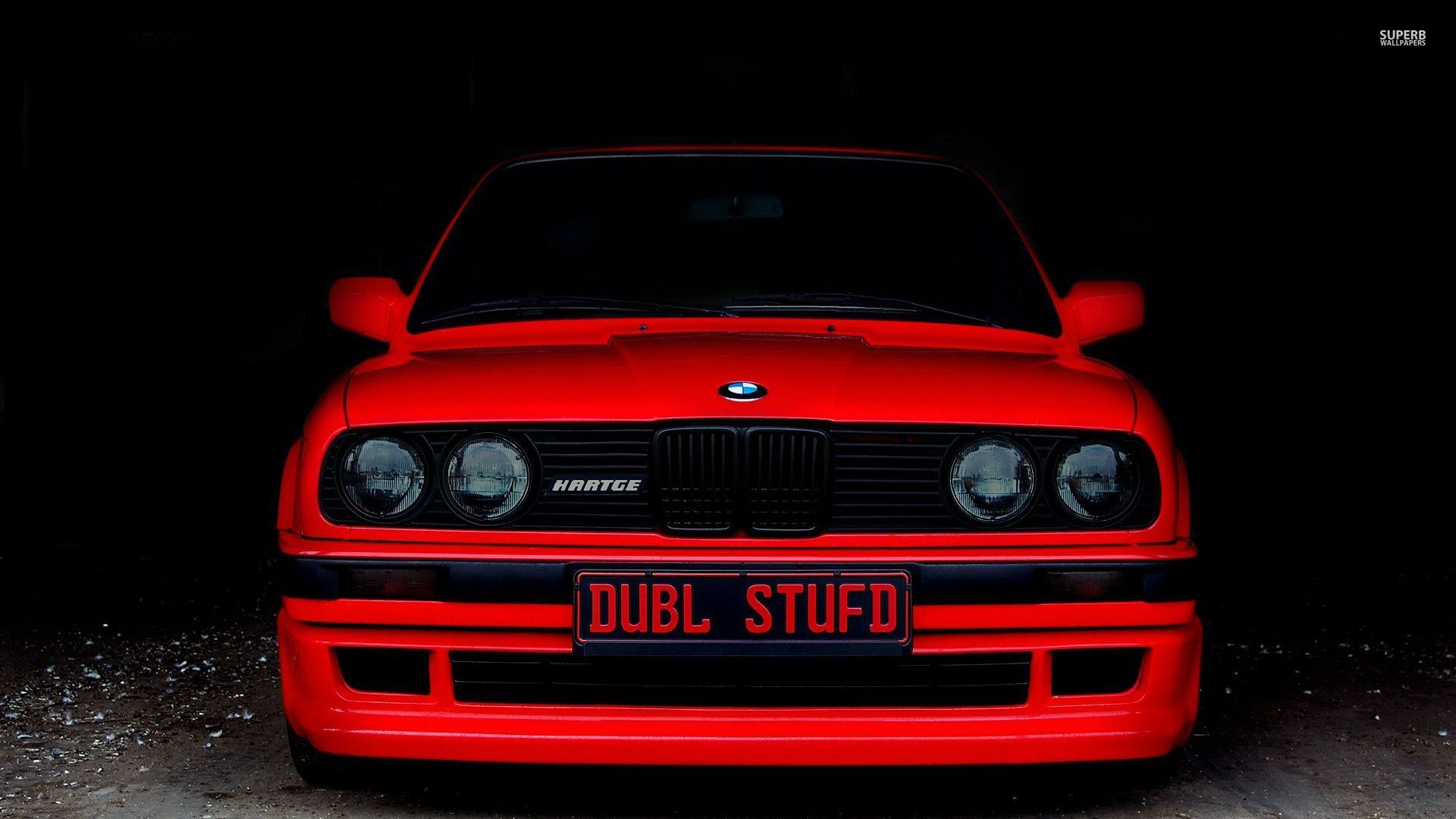 bmw e30 red front