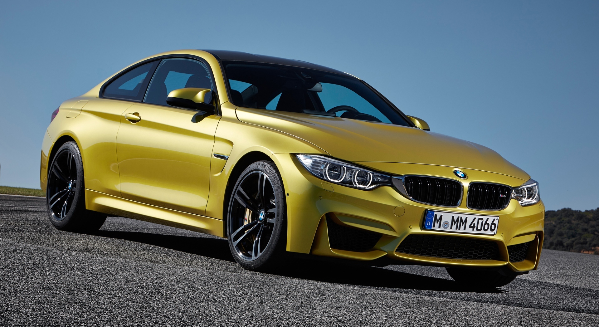 bmw m4 coupe yellow