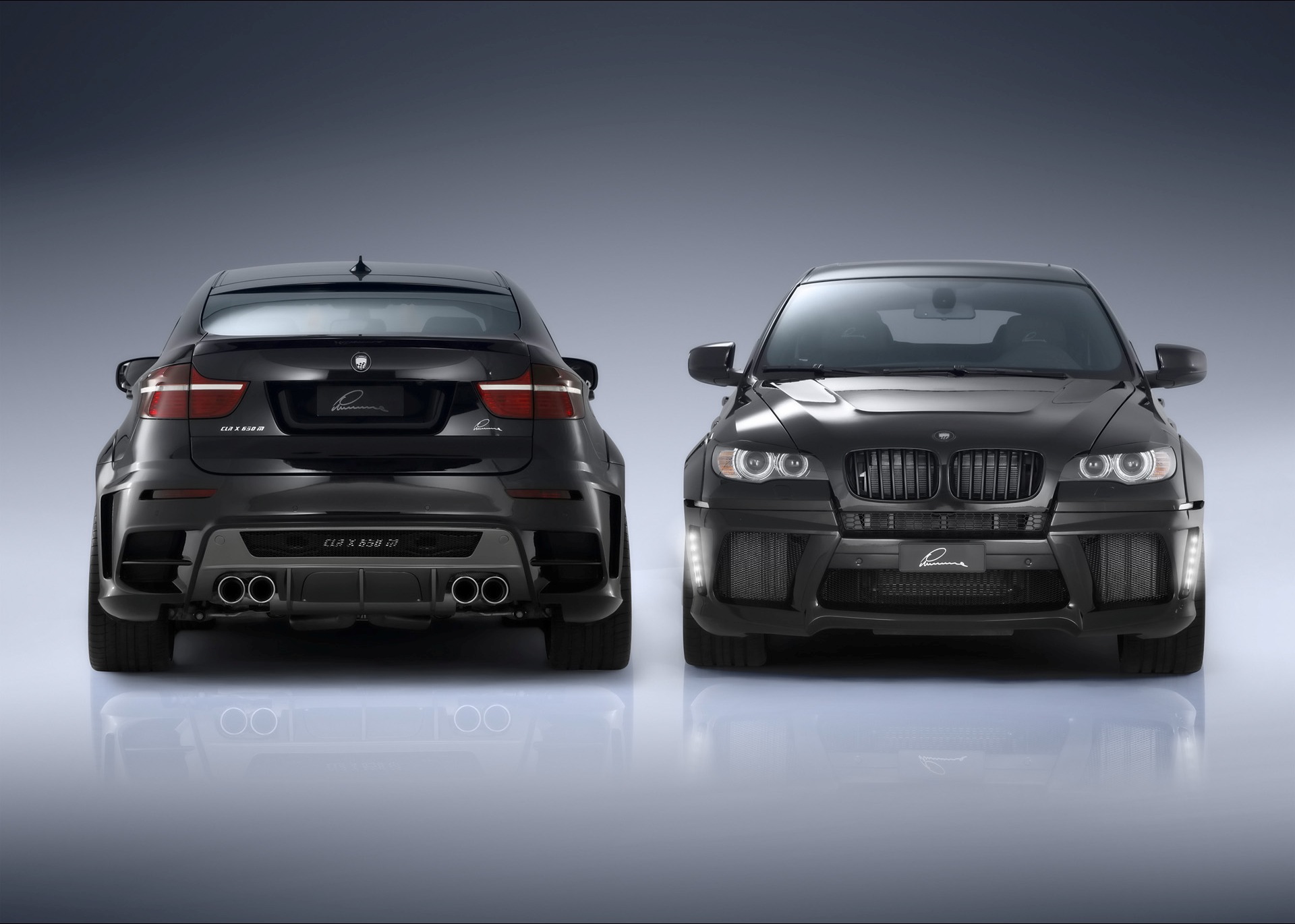 bmw x6 rear and front