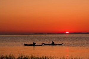 fisherman sunset wallpaper