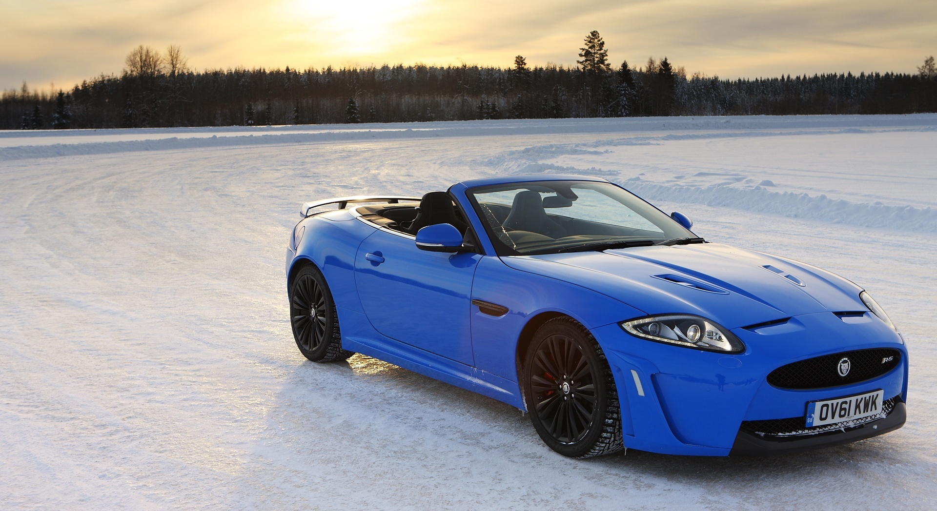 jaguar xkr blue cool