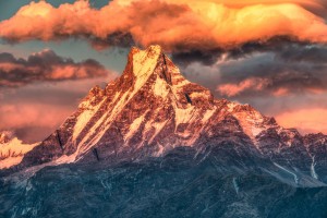 mountains sunset wallpaper himalaya