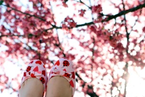 nature spring wallpaper shoes