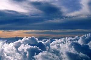 above the clouds wallpaper