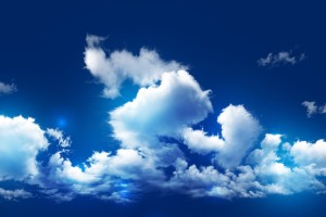 cloud wallpaper blue