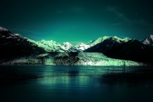 glacier wallpaper green