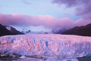 glacier wallpaper purple