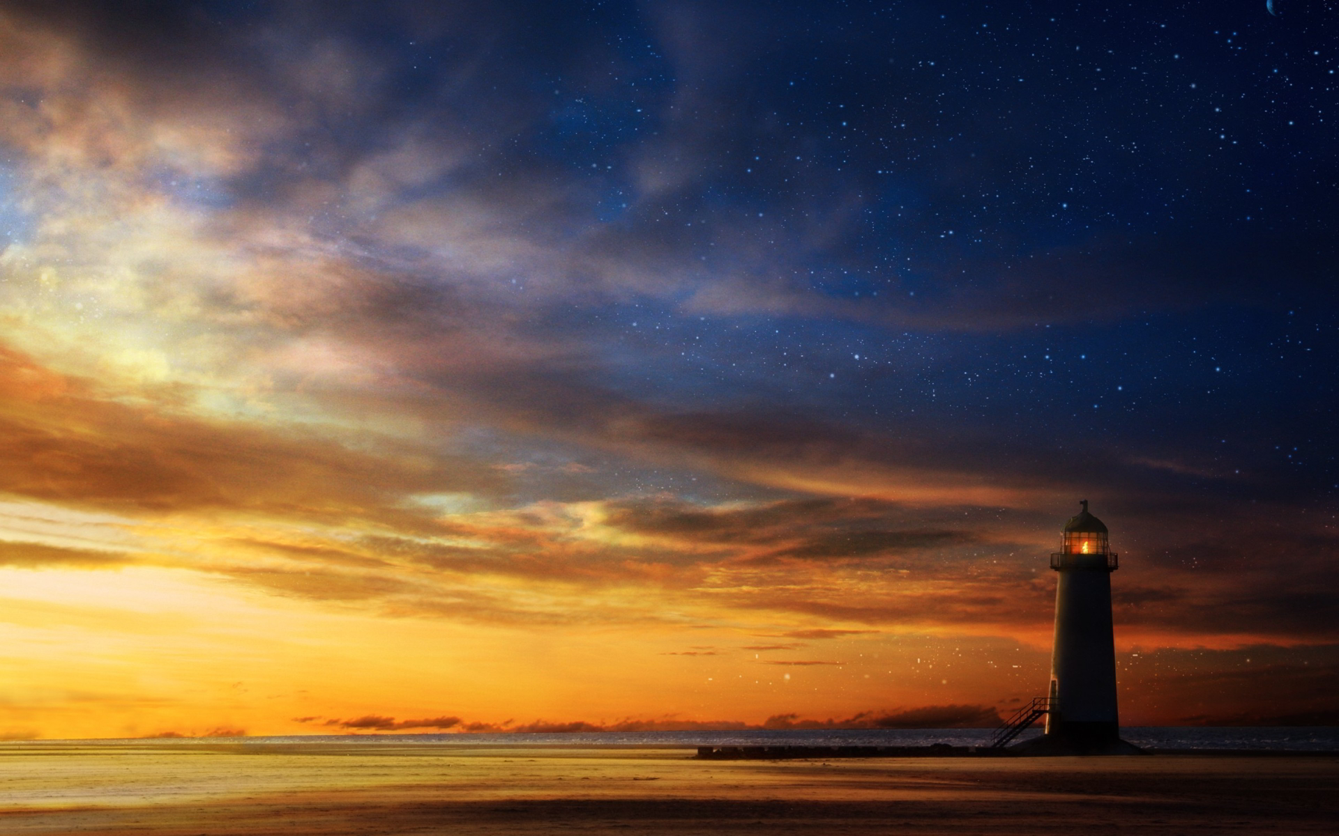 sunset pictures lighthouse - HD Desktop Wallpapers | 4k HD