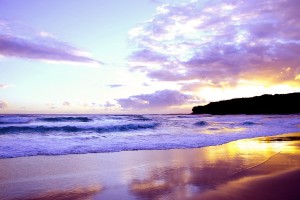 sunset wallpapers beach purple